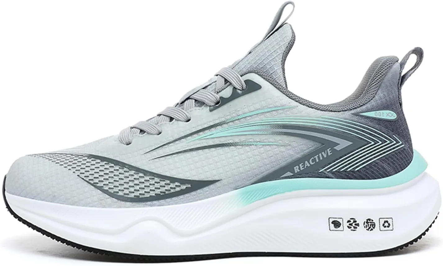 Men's Athletic Running Shoes Lightweight Mesh Shock Absorbing Jogging Walking Shoes Workout Trail Comfort Sneakers