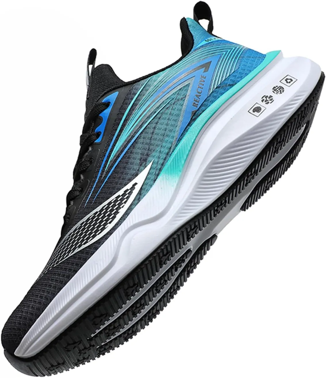 Men's Athletic Running Shoes Lightweight Mesh Shock Absorbing Jogging Walking Shoes Workout Trail Comfort Sneakers
