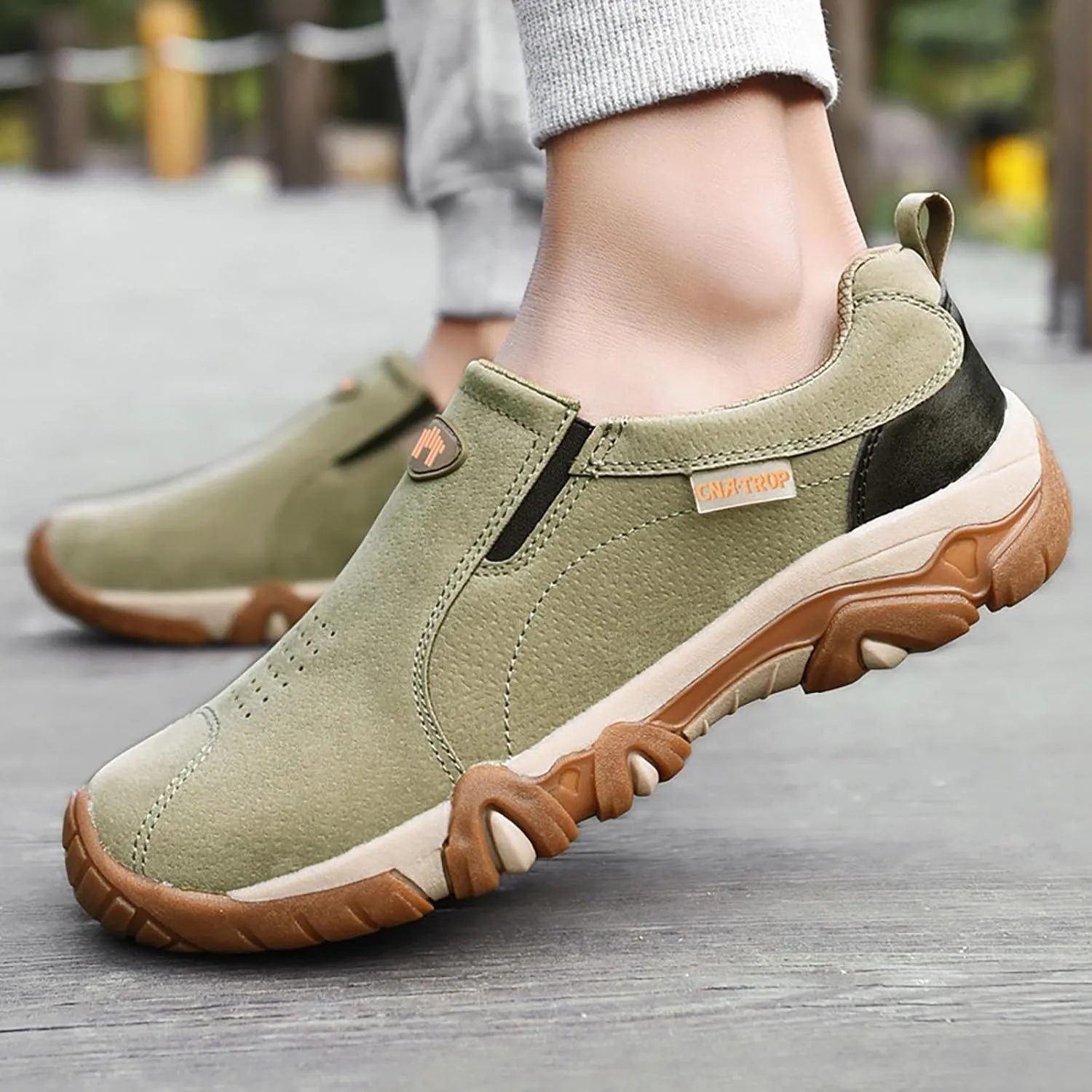 Men's Breathable Soft Suede Plain Casual Mountaineering Leisure Sports Shoes Lite Adapt Sneaker Men's
