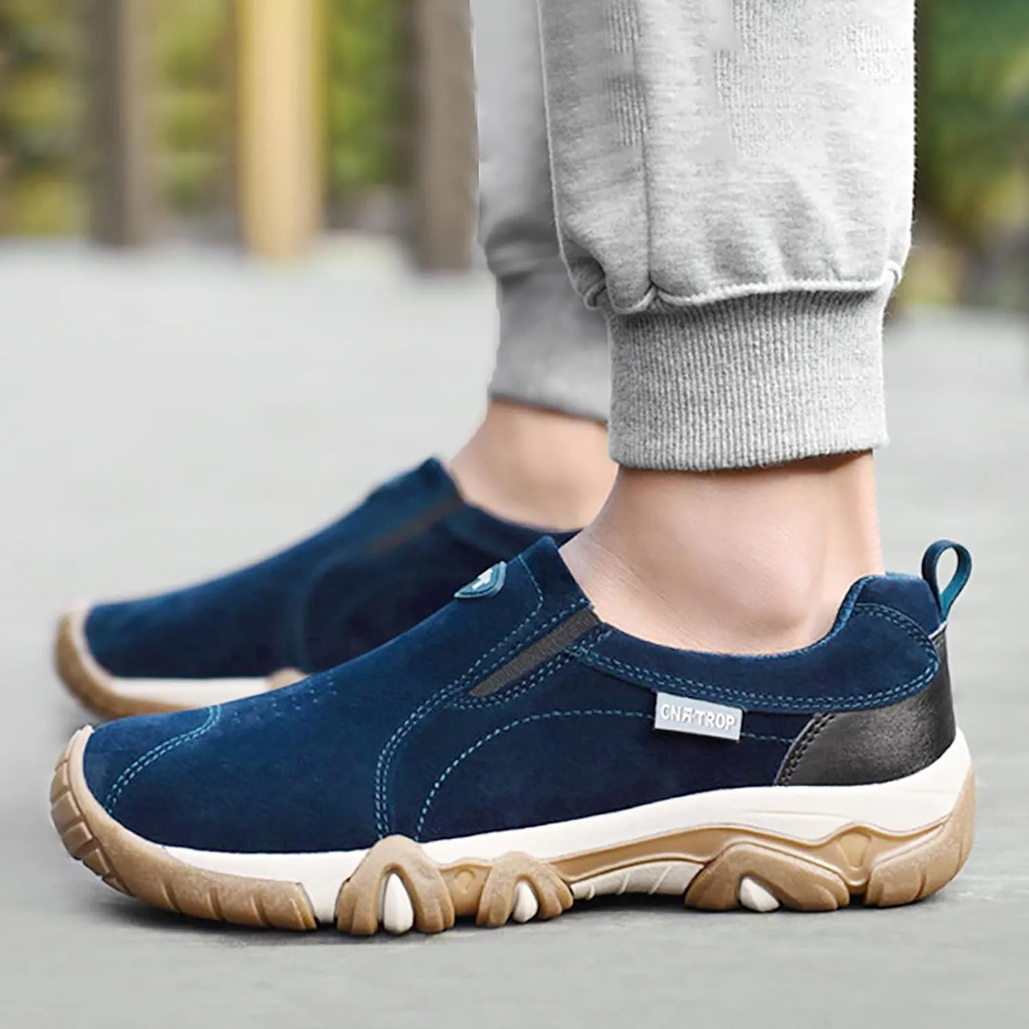 Men's Breathable Soft Suede Plain Casual Mountaineering Leisure Sports Shoes Lite Adapt Sneaker Men's