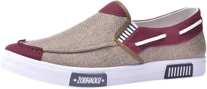 Men's Canvas Casual Flat Shoes Breathable Comfortable Soft Lightweight Men Casual Sneaker