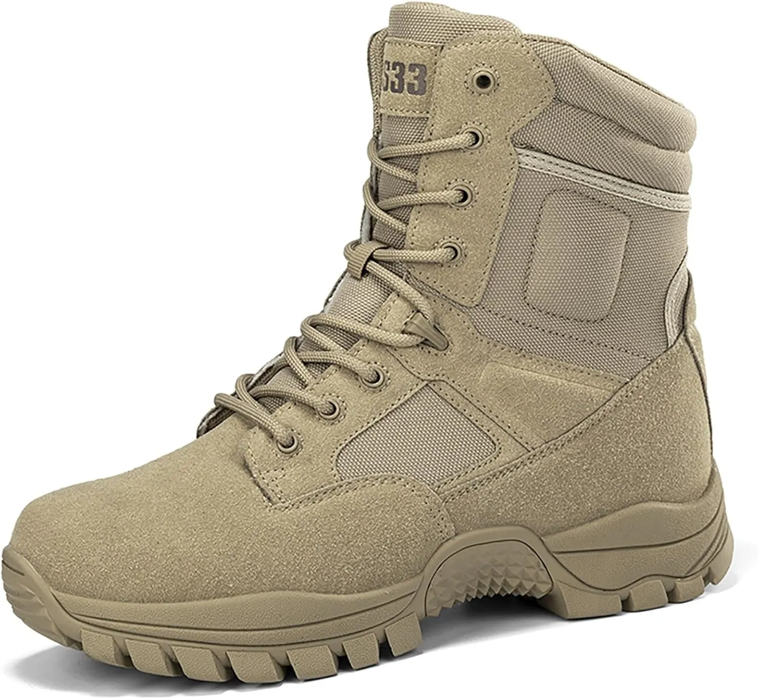 Mens Combat Boots Breathable Police Patrol Boots Lightweight Army Boots Waterproof Hiking Boots Military Tactical Boots