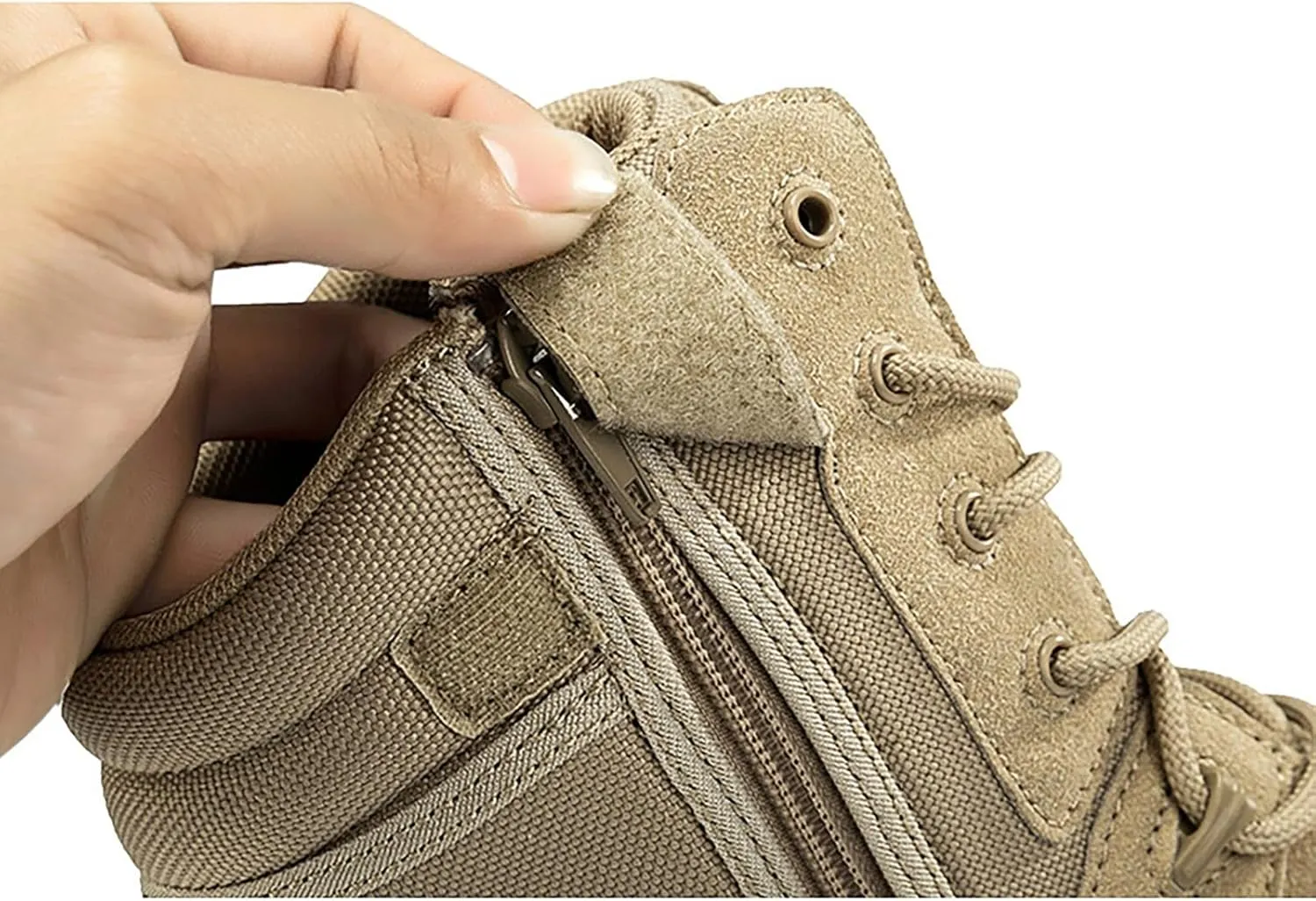 Mens Combat Boots Breathable Police Patrol Boots Lightweight Army Boots Waterproof Hiking Boots Military Tactical Boots