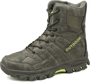 Mens Combat Boots Breathable Police Patrol Boots Lightweight Army Boots Waterproof Hiking Boots Military Tactical Boots