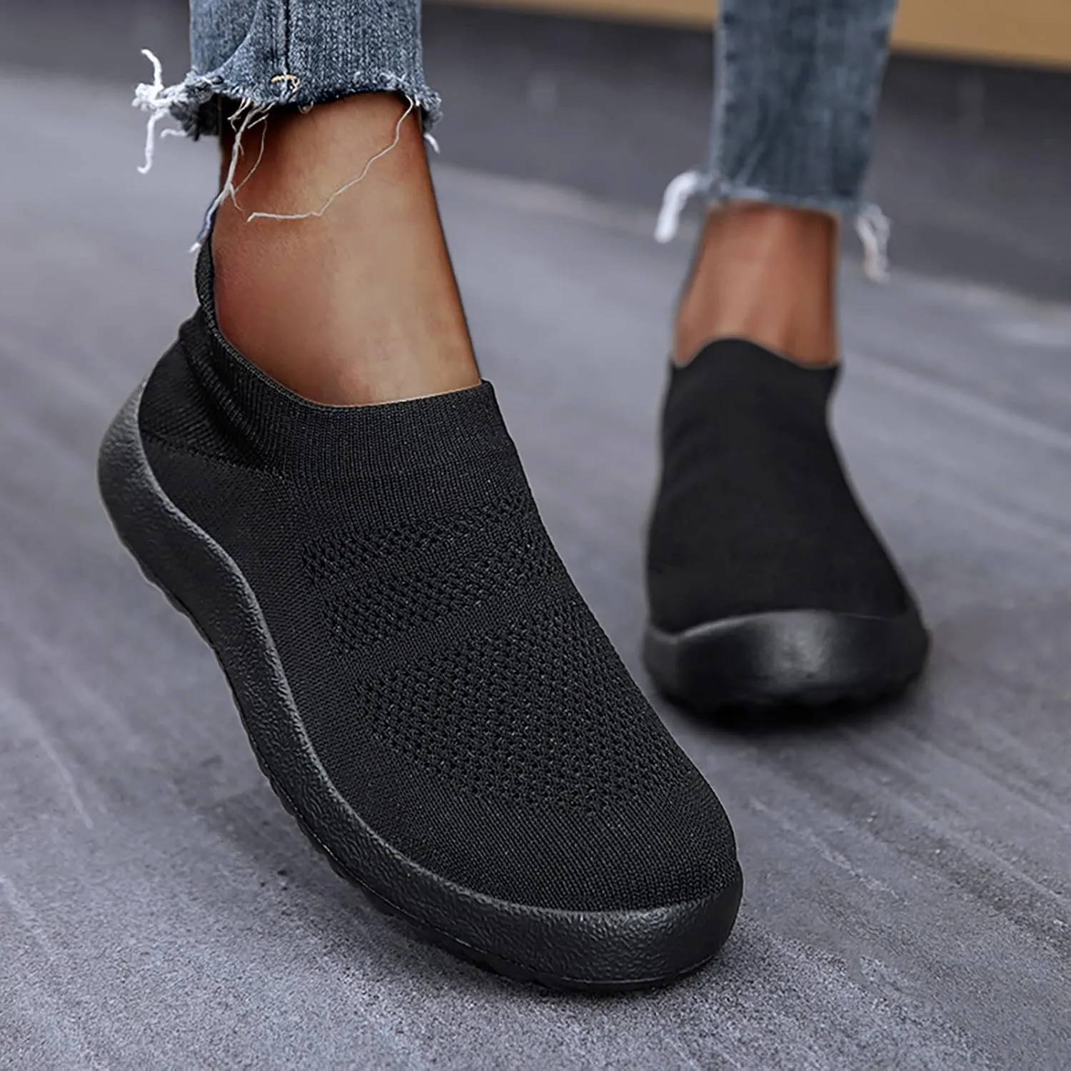 Men's Fashion Breathable Mesh Cushion Shoes, Lightweight Slip on Sneakers for Spring/Summer Casual Sneakers, for Social Events and Daily Wear Indoor Outdoor Non Slip Sneaker for Men