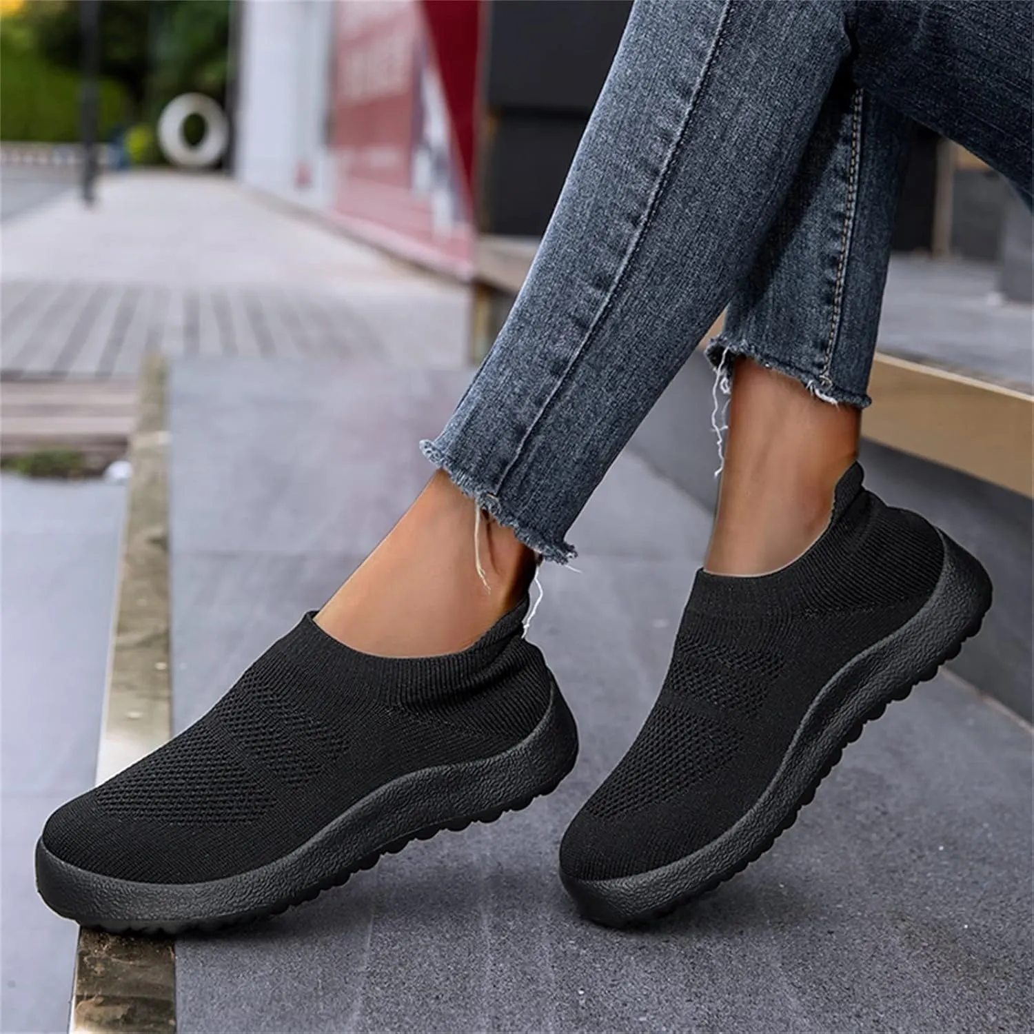 Men's Fashion Breathable Mesh Cushion Shoes, Lightweight Slip on Sneakers for Spring/Summer Casual Sneakers, for Social Events and Daily Wear Indoor Outdoor Non Slip Sneaker for Men