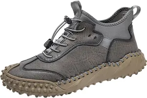 Men's Lace Up Memory Foam Sneakers Casual Sneaker Mesh Breathable Walking Shoe Breathable Lace Up Shoes for Men