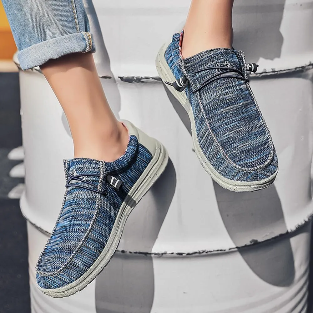 Men's Loafers & Slip-Ons Shoes, Stretch Lace Up Loafers Walking Shoes Minimalist Comfortable Lightweight Width Toe Box Men's Casual Dress Shoes