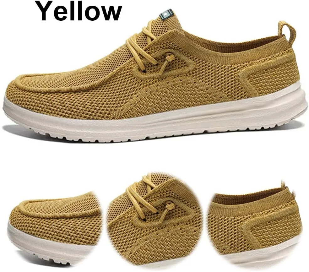 Men's Loafers & Slip-Ons Shoes, Stretch Lace Up Loafers Walking Shoes Minimalist Comfortable Lightweight Width Toe Box Men's Casual Dress Shoes