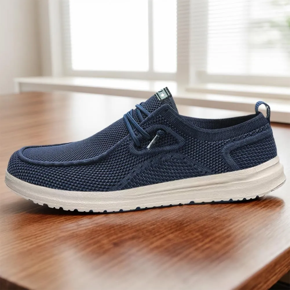 Men's Loafers & Slip-Ons Shoes, Stretch Lace Up Loafers Walking Shoes Minimalist Comfortable Lightweight Width Toe Box Men's Casual Dress Shoes