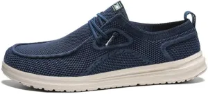 Men's Loafers & Slip-Ons Shoes, Stretch Lace Up Loafers Walking Shoes Minimalist Comfortable Lightweight Width Toe Box Men's Casual Dress Shoes