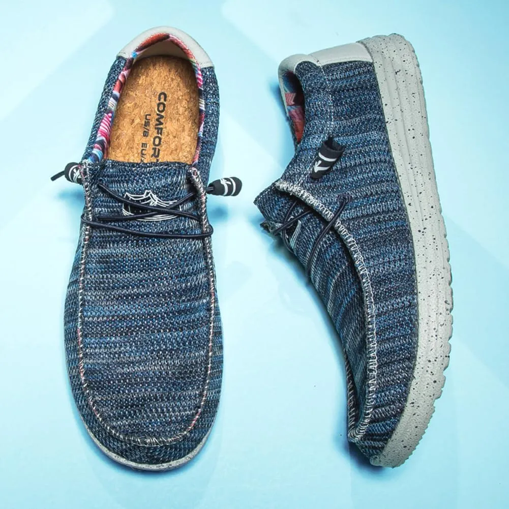 Men's Loafers & Slip-Ons Shoes, Stretch Lace Up Loafers Walking Shoes Minimalist Comfortable Lightweight Width Toe Box Men's Casual Dress Shoes