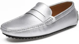 Mens Loafers Shoe Genuine Leather Stitching Details Penny Driving Loafer Flexible Comfortable Anti-Slip Party Classic Slip-ons
