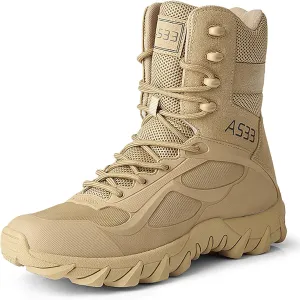 Mens Military Tactical Boots Combat Boots Breathable Police Patrol Boots Army Boots Waterproof Hiking Boots