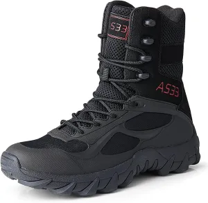 Mens Military Tactical Boots Combat Boots Breathable Police Patrol Boots Army Boots Waterproof Hiking Boots