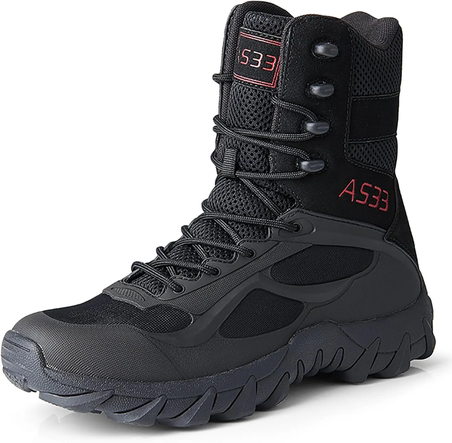 Mens Military Tactical Boots Combat Boots Breathable Police Patrol Boots Army Boots Waterproof Hiking Boots