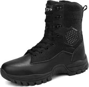 Mens Military Tactical Boots Combat Boots Breathable Police Patrol Boots Lightweight Army Boots Waterproof Hiking Boots