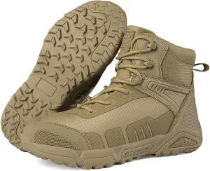 Mens Military Tactical Boots Combat Boots Breathable Police Patrol Boots Lightweight Army Boots Waterproof Hiking Boots