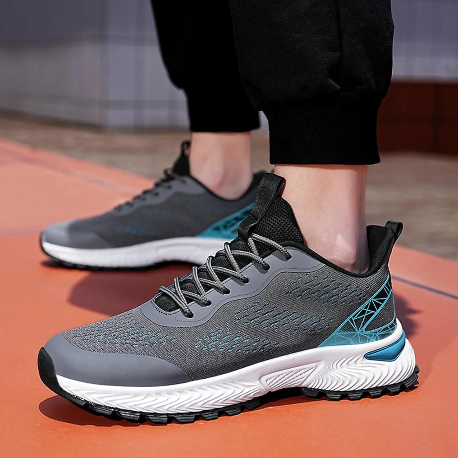 Mens Running Shoes Slip On Sneakers Arch Support Non Slip Walking Tennis Shoe Gym Athletic Sports Fashion Casual Breathable Mesh Comfort Sole Sneaksers for Men Daily Workout