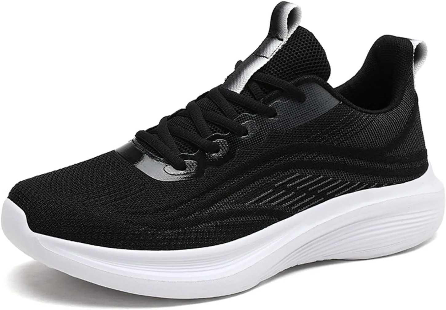 Mens Running Shoes Sport Athletic Gym Sneakers Breathable Mesh Lightweight Tennis Fashion Workout Casual Shoes Men's Comfortable Thick Sole Arch Support Sneakers Daily Workout Shoe