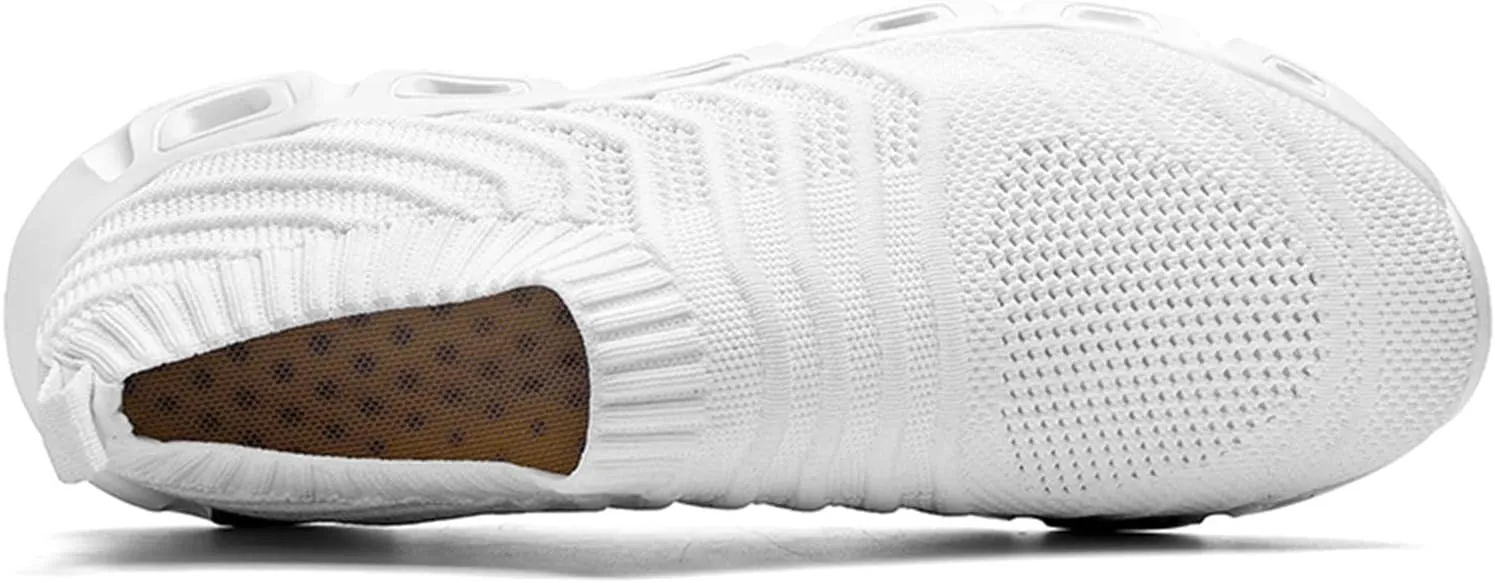 Men's Running Shoes Ultra Lightweight Breathable Slip on Cushion Walking Shoes Non Slip Athletic Fashion Sneakers Quick Drying Mesh Workout Casual Sports Sneakers for Daily Work Men