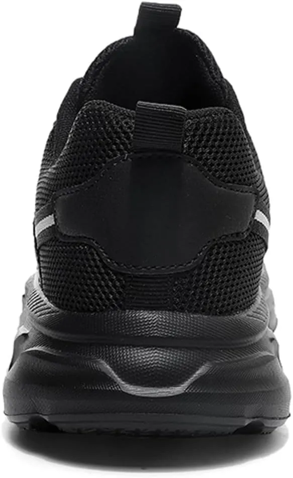 Men's Running Shoes Ultra Lightweight Breathable Walking Shoes Lace Up Non Slip Thick Sole Athletic Fashion Cushion Sneakers Mesh Workout Casual Sports Footwear Daily Work Shoe for Men