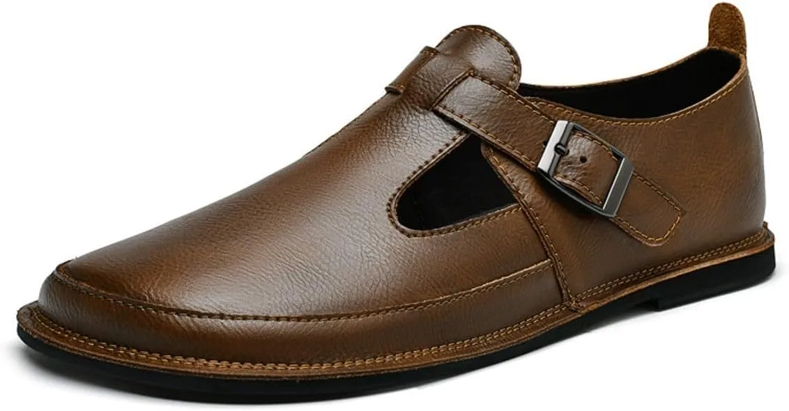 Mens Shoes Dress Slip-on Loafers: Men's Premium Genuine Leather for Driving
