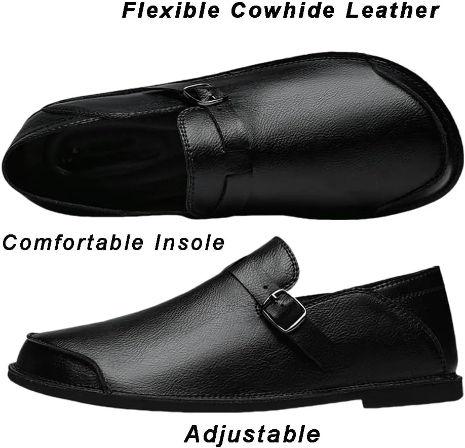 Mens Shoes Dress Slip-on Loafers: Men's Premium Genuine Leather for Driving