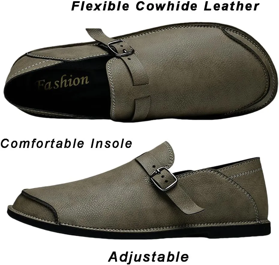 Mens Shoes Dress Slip-on Loafers: Men's Premium Genuine Leather for Driving