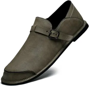 Mens Shoes Dress Slip-on Loafers: Men's Premium Genuine Leather for Driving