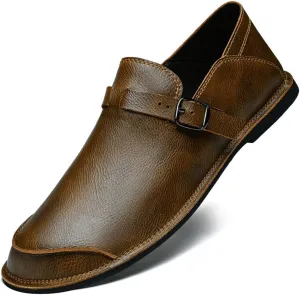 Mens Shoes Dress Slip-on Loafers: Men's Premium Genuine Leather for Driving