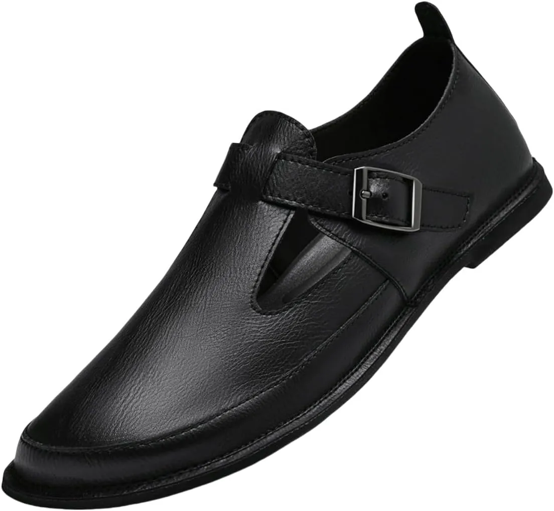 Mens Shoes Dress Slip-on Loafers: Men's Premium Genuine Leather for Driving