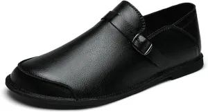 Mens Shoes Dress Slip-on Loafers: Men's Premium Genuine Leather for Driving
