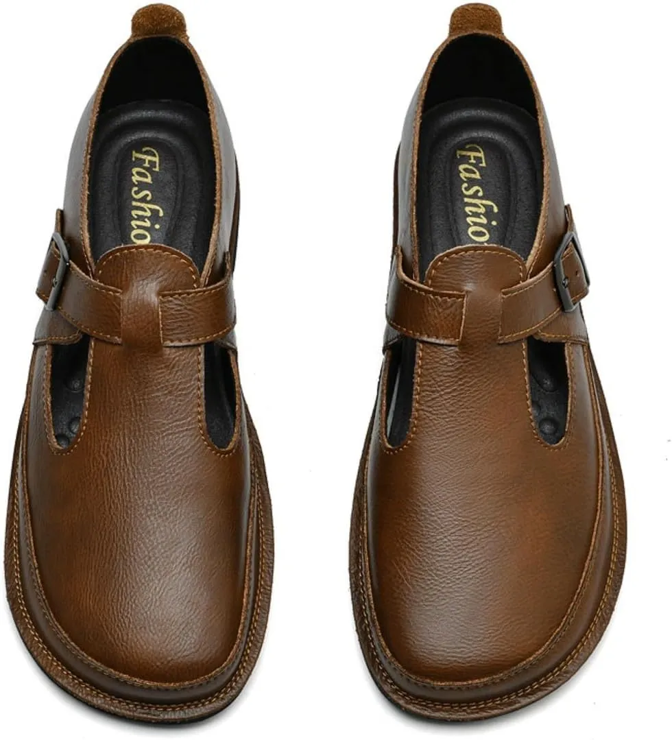 Mens Shoes Dress Slip-on Loafers: Men's Premium Genuine Leather for Driving