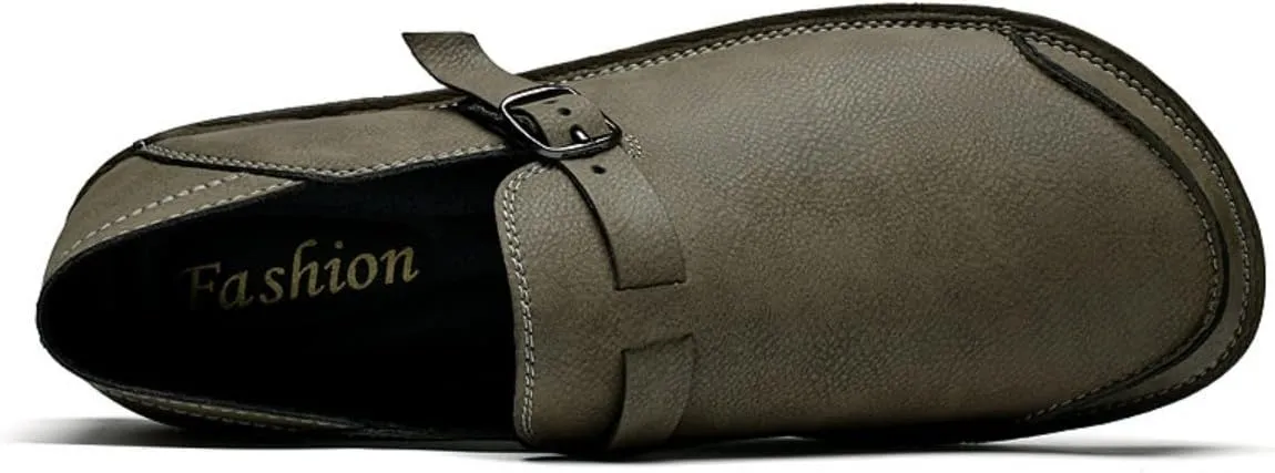 Mens Shoes Dress Slip-on Loafers: Men's Premium Genuine Leather for Driving