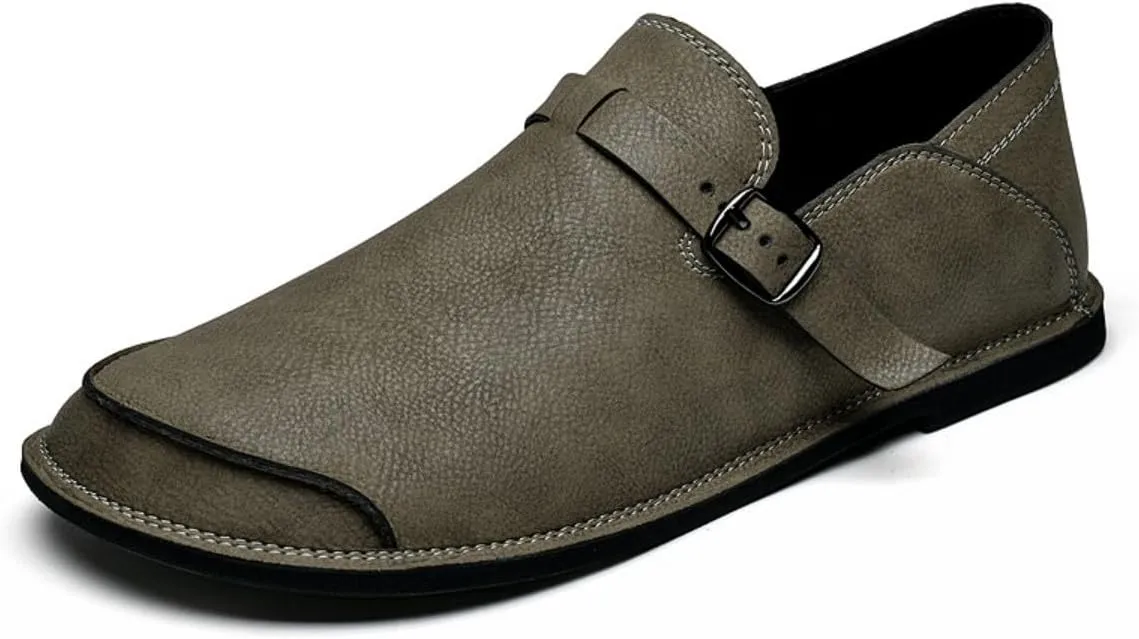 Mens Shoes Dress Slip-on Loafers: Men's Premium Genuine Leather for Driving