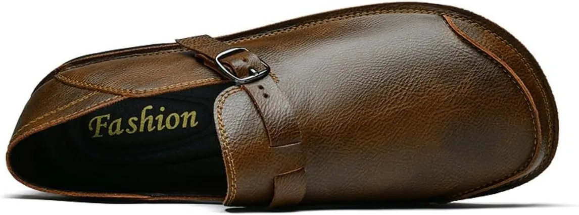Mens Shoes Dress Slip-on Loafers: Men's Premium Genuine Leather for Driving