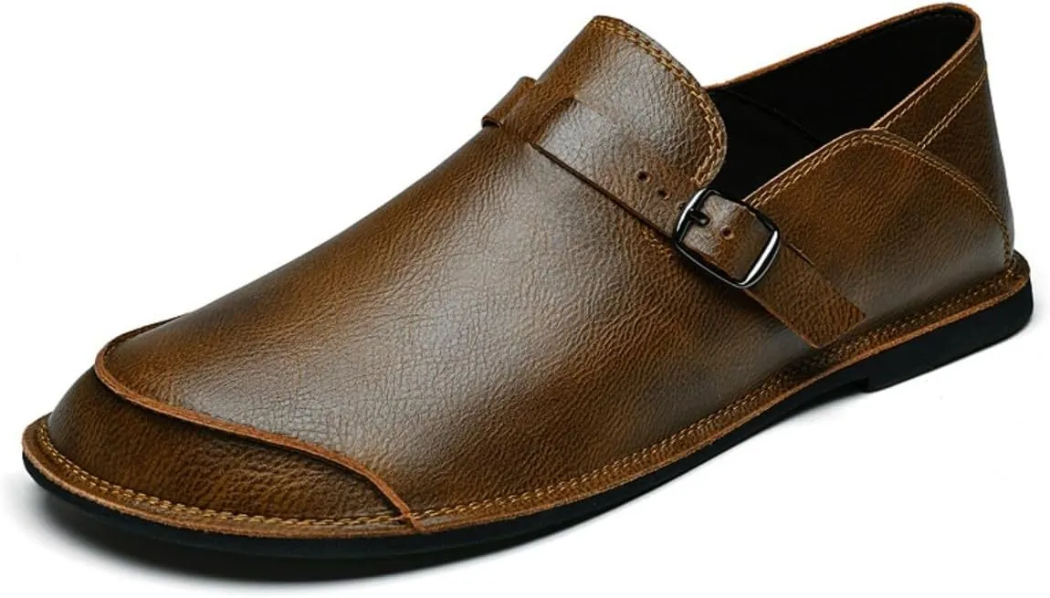 Mens Shoes Dress Slip-on Loafers: Men's Premium Genuine Leather for Driving