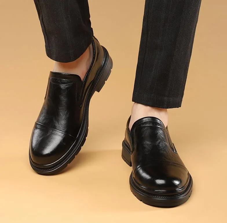 Men's Slip-Ons Loafers Mens Patent Leather Dress Shoes Business Formal Casual Comfortable Oxfords Shoes for Men
