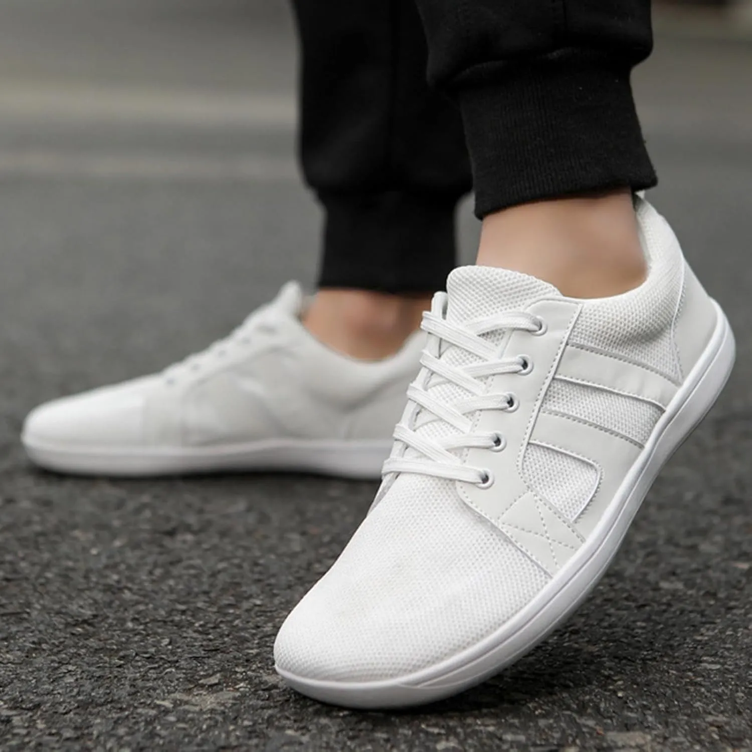 Men's Slip Shoes Unisex Thin Soled Wide Last Casual Sneakers