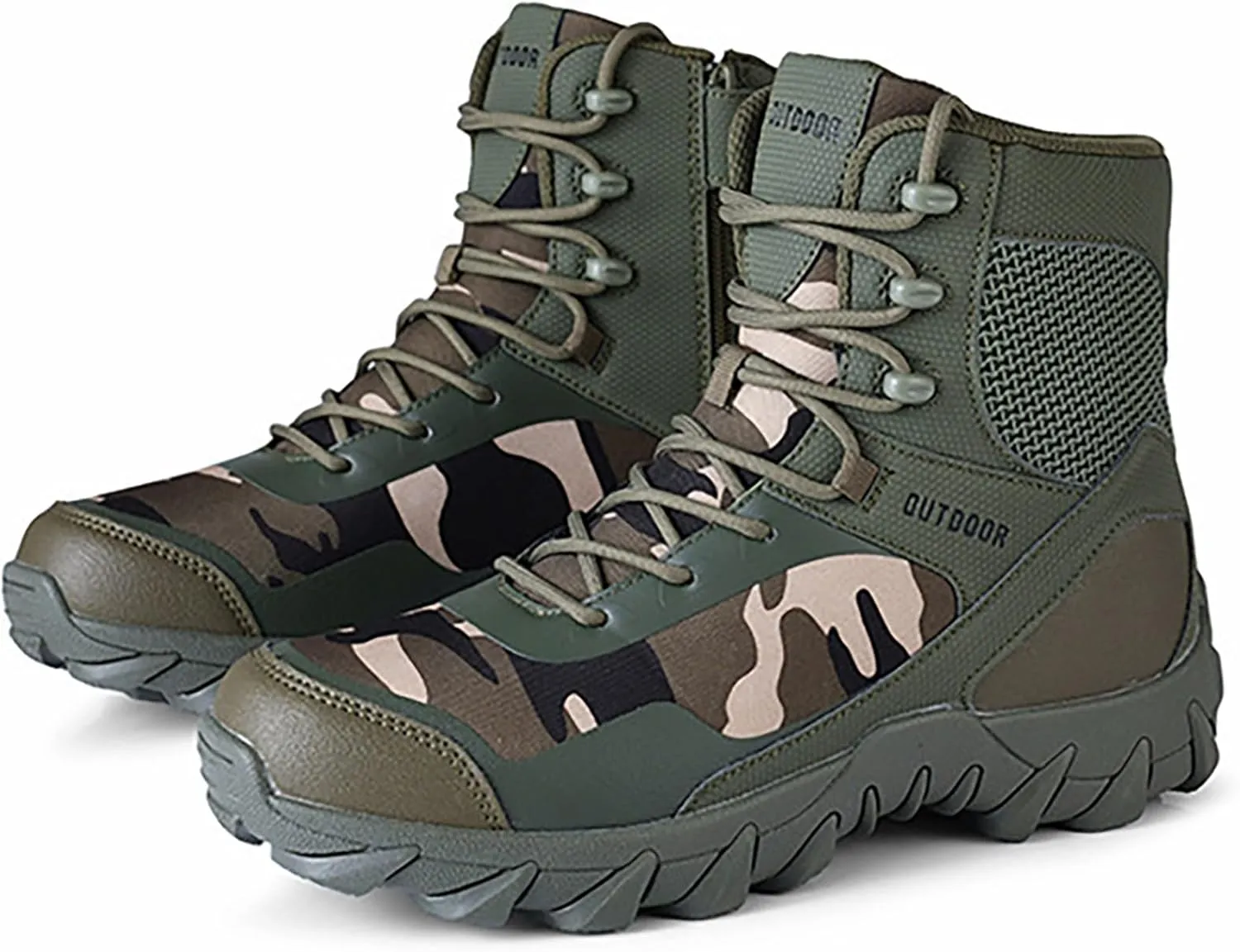 Mens Waterproof Hiking Boots Military Tactical Boots Combat Boots Breathable Police Patrol Boots Army Boots