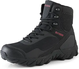 Mens Waterproof Hiking Boots Military Tactical Boots Combat Boots Breathable Police Patrol Boots Army Boots