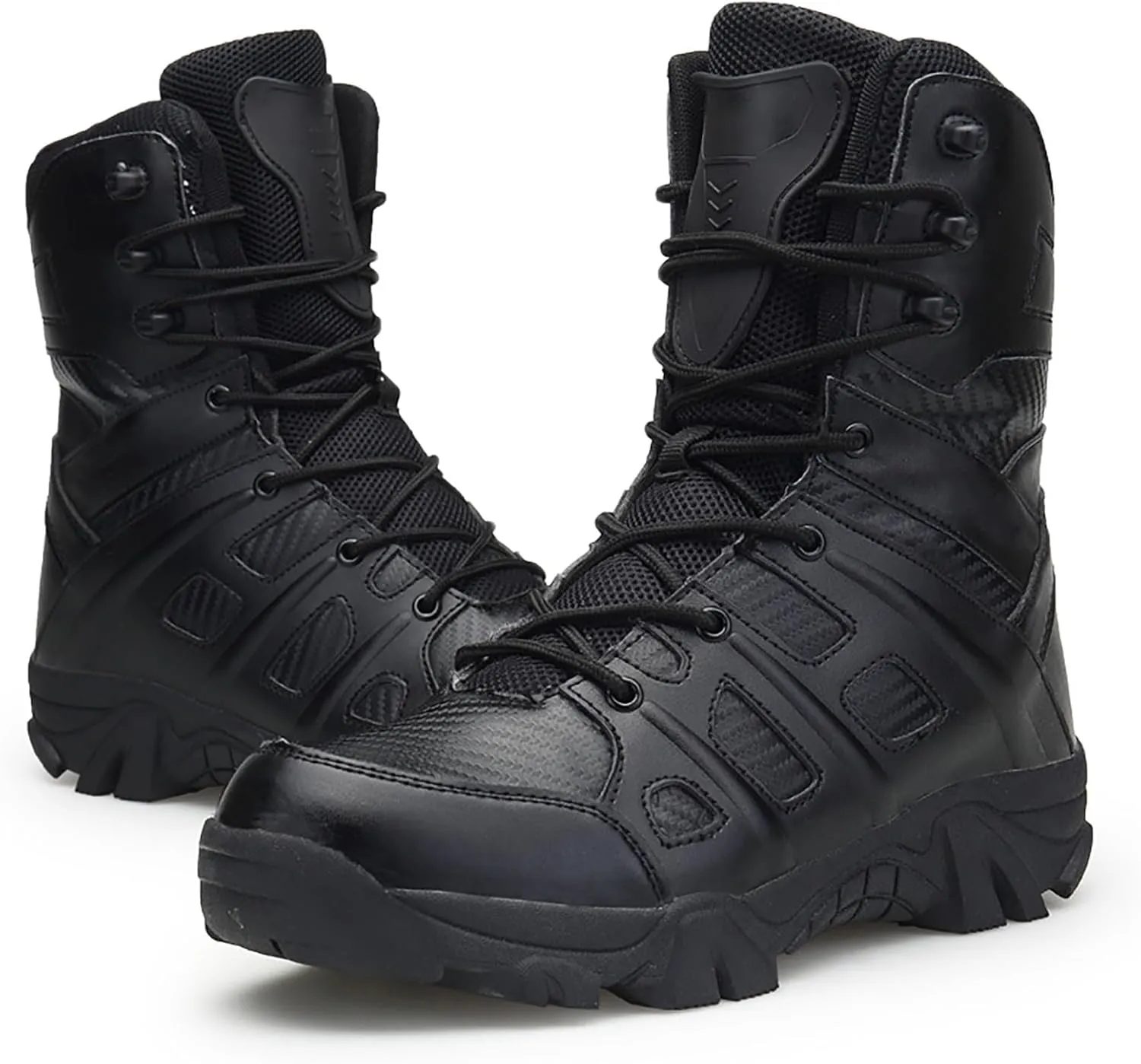 Mens Waterproof Hiking Boots Military Tactical Boots Combat Boots Breathable Police Patrol Boots Army Boots