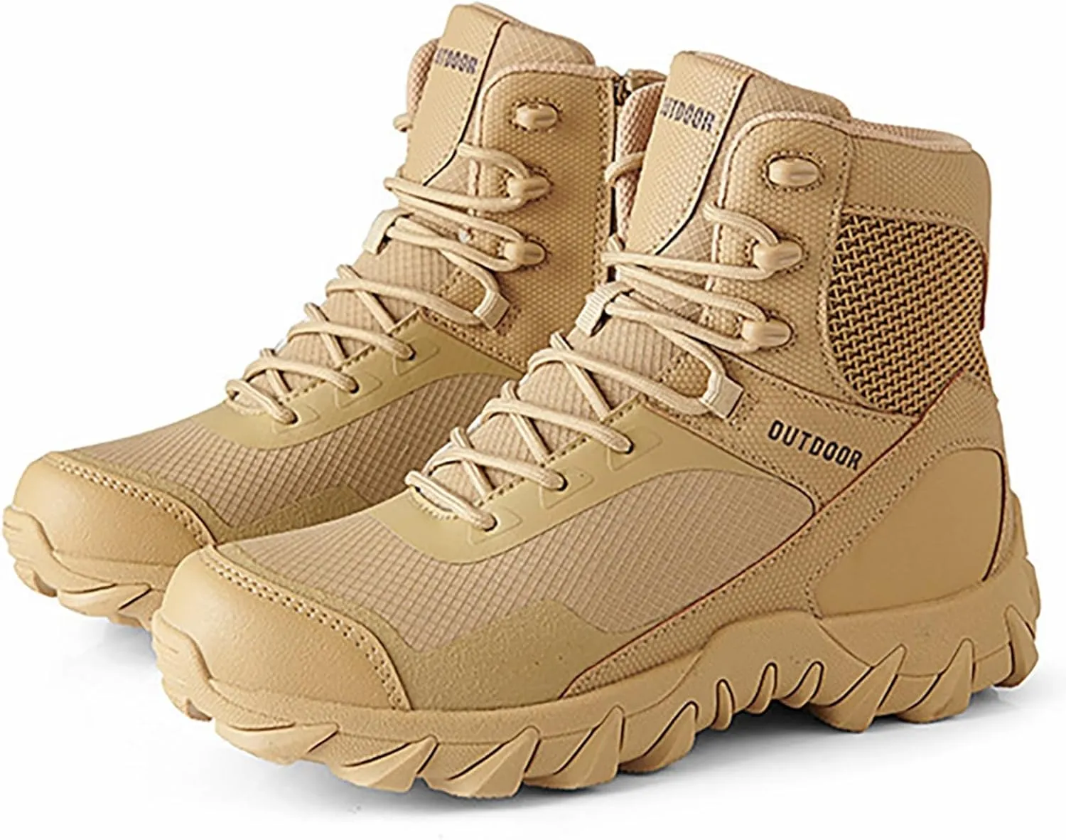 Mens Waterproof Hiking Boots Military Tactical Boots Combat Boots Breathable Police Patrol Boots Army Boots