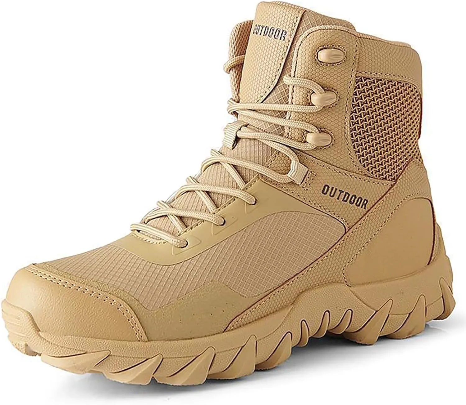 Mens Waterproof Hiking Boots Military Tactical Boots Combat Boots Breathable Police Patrol Boots Army Boots