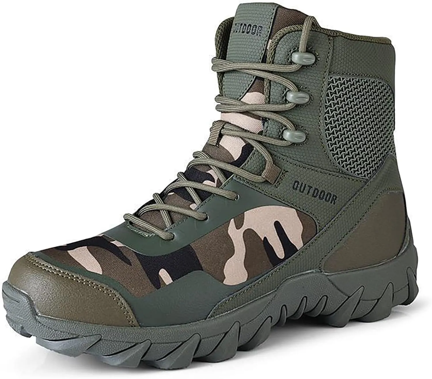 Mens Waterproof Hiking Boots Military Tactical Boots Combat Boots Breathable Police Patrol Boots Army Boots