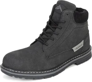 Men's Waterproof Mid-Top Chukka Boots for Work Everyday Wear Casual Outdoor