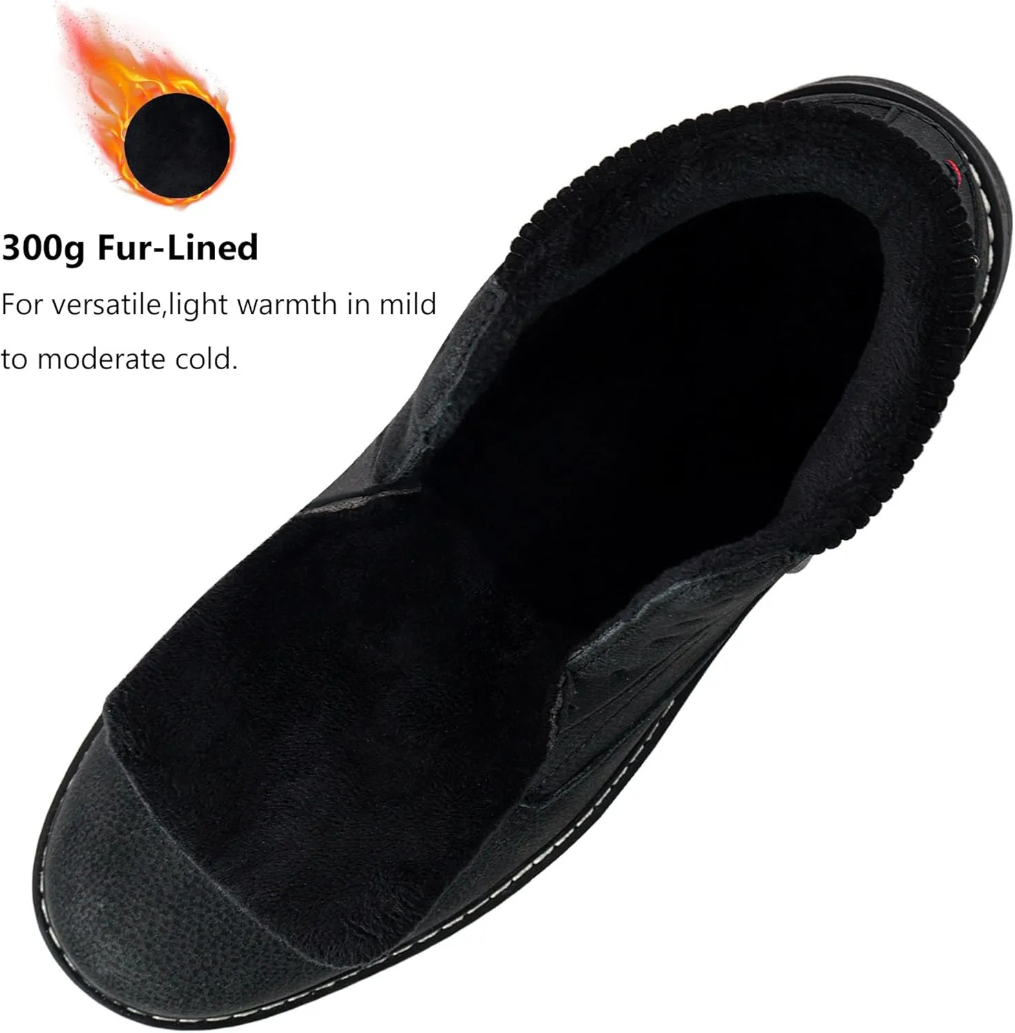 Men's Waterproof Mid-Top Chukka Boots for Work Everyday Wear Casual Outdoor