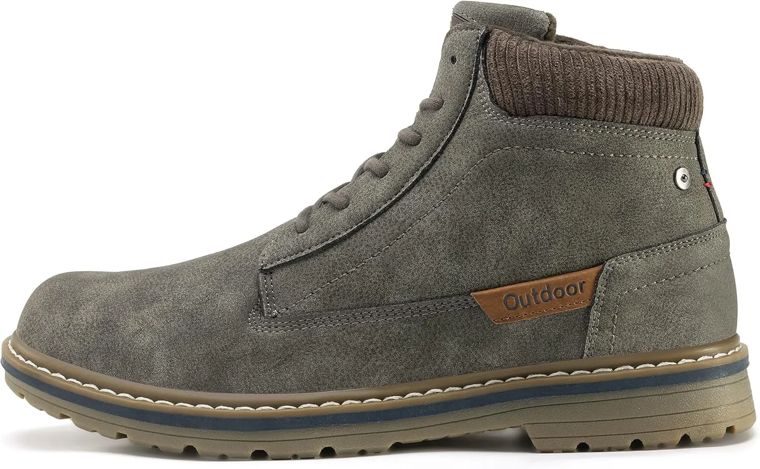 Men's Waterproof Mid-Top Chukka Boots for Work Everyday Wear Casual Outdoor