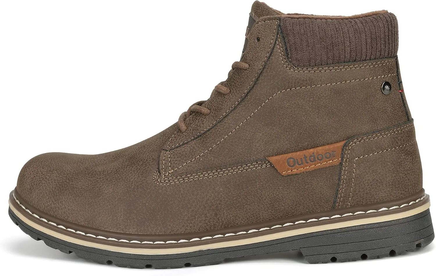 Men's Waterproof Mid-Top Chukka Boots for Work Everyday Wear Casual Outdoor